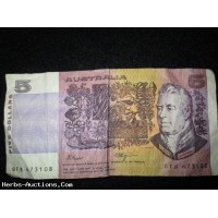 Australia $5.00 Bill Circulated